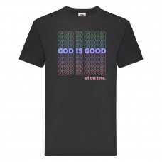 Футболка "God is good" мужская черная 0286